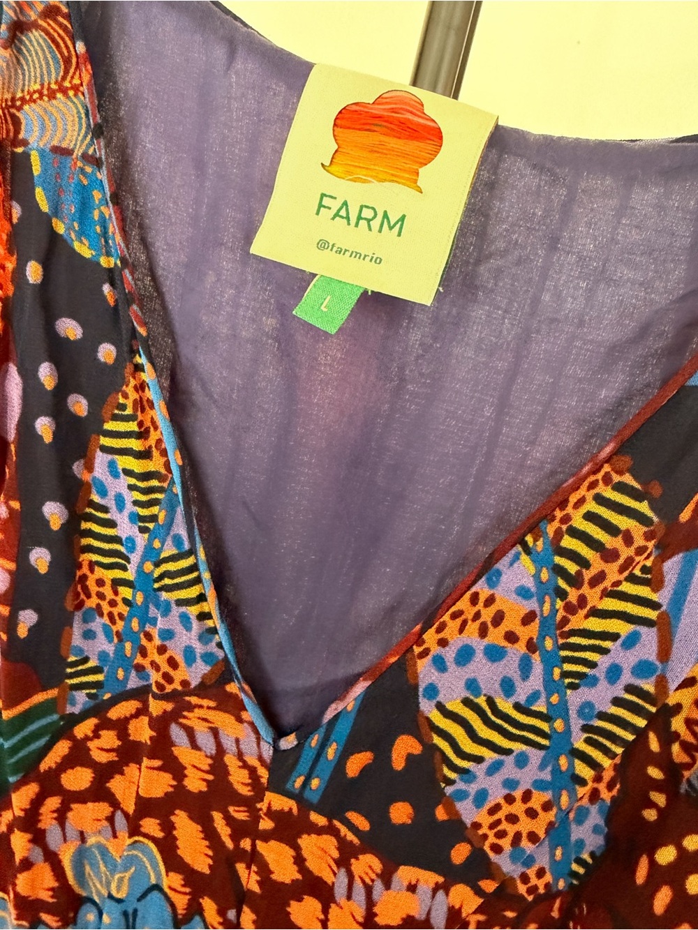 FARM Rio Boho Floral V‑Neck Maxi Dress Multicolor - Picture 5 of 5